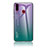 Silikon Schutzhülle Rahmen Tasche Hülle Spiegel Farbverlauf Regenbogen LS1 für Samsung Galaxy A20s Plusfarbig