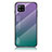 Silikon Schutzhülle Rahmen Tasche Hülle Spiegel Farbverlauf Regenbogen LS1 für Samsung Galaxy A42 5G Plusfarbig