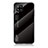 Silikon Schutzhülle Rahmen Tasche Hülle Spiegel Farbverlauf Regenbogen LS1 für Samsung Galaxy A42 5G Schwarz