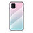 Silikon Schutzhülle Rahmen Tasche Hülle Spiegel Farbverlauf Regenbogen LS1 für Samsung Galaxy Note 10 Lite Cyan
