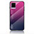 Silikon Schutzhülle Rahmen Tasche Hülle Spiegel Farbverlauf Regenbogen LS1 für Vivo V20 Pink