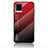 Silikon Schutzhülle Rahmen Tasche Hülle Spiegel Farbverlauf Regenbogen LS1 für Vivo V20 Rot