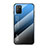 Silikon Schutzhülle Rahmen Tasche Hülle Spiegel Farbverlauf Regenbogen LS1 für Xiaomi Poco M3 Blau