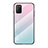 Silikon Schutzhülle Rahmen Tasche Hülle Spiegel Farbverlauf Regenbogen LS1 für Xiaomi Poco M3 Cyan