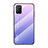 Silikon Schutzhülle Rahmen Tasche Hülle Spiegel Farbverlauf Regenbogen LS1 für Xiaomi Poco M3 Helles Lila