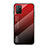 Silikon Schutzhülle Rahmen Tasche Hülle Spiegel Farbverlauf Regenbogen LS1 für Xiaomi Poco M3 Rot