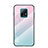Silikon Schutzhülle Rahmen Tasche Hülle Spiegel Farbverlauf Regenbogen LS1 für Xiaomi Redmi 10X 5G Cyan