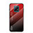 Silikon Schutzhülle Rahmen Tasche Hülle Spiegel Farbverlauf Regenbogen LS1 für Xiaomi Redmi 10X 5G Rot