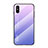 Silikon Schutzhülle Rahmen Tasche Hülle Spiegel Farbverlauf Regenbogen LS1 für Xiaomi Redmi 9AT Helles Lila