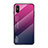 Silikon Schutzhülle Rahmen Tasche Hülle Spiegel Farbverlauf Regenbogen LS1 für Xiaomi Redmi 9AT Pink