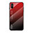 Silikon Schutzhülle Rahmen Tasche Hülle Spiegel Farbverlauf Regenbogen LS1 für Xiaomi Redmi 9AT Rot