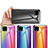 Silikon Schutzhülle Rahmen Tasche Hülle Spiegel Farbverlauf Regenbogen LS2 für Google Pixel 4