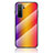 Silikon Schutzhülle Rahmen Tasche Hülle Spiegel Farbverlauf Regenbogen LS2 für Huawei Nova 7 SE 5G