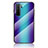 Silikon Schutzhülle Rahmen Tasche Hülle Spiegel Farbverlauf Regenbogen LS2 für Huawei Nova 7 SE 5G