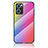 Silikon Schutzhülle Rahmen Tasche Hülle Spiegel Farbverlauf Regenbogen LS2 für Oppo Reno7 5G
