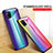 Silikon Schutzhülle Rahmen Tasche Hülle Spiegel Farbverlauf Regenbogen LS2 für Samsung Galaxy A42 5G