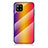 Silikon Schutzhülle Rahmen Tasche Hülle Spiegel Farbverlauf Regenbogen LS2 für Samsung Galaxy A42 5G Orange