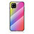 Silikon Schutzhülle Rahmen Tasche Hülle Spiegel Farbverlauf Regenbogen LS2 für Samsung Galaxy A42 5G Rosa