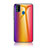 Silikon Schutzhülle Rahmen Tasche Hülle Spiegel Farbverlauf Regenbogen LS2 für Samsung Galaxy M30s Orange