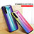 Silikon Schutzhülle Rahmen Tasche Hülle Spiegel Farbverlauf Regenbogen LS2 für Vivo Y30