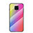 Silikon Schutzhülle Rahmen Tasche Hülle Spiegel Farbverlauf Regenbogen LS2 für Xiaomi Poco M2 Pro Orange