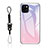 Silikon Schutzhülle Rahmen Tasche Hülle Spiegel Farbverlauf Regenbogen M01 für Apple iPhone 13 Rosa