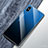 Silikon Schutzhülle Rahmen Tasche Hülle Spiegel Farbverlauf Regenbogen M01 für Apple iPhone X Blau