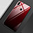 Silikon Schutzhülle Rahmen Tasche Hülle Spiegel Farbverlauf Regenbogen M01 für Huawei Enjoy 9 Plus Rot und Schwarz