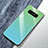 Silikon Schutzhülle Rahmen Tasche Hülle Spiegel Farbverlauf Regenbogen M01 für Samsung Galaxy Note 8 Duos N950F Cyan