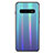 Silikon Schutzhülle Rahmen Tasche Hülle Spiegel Farbverlauf Regenbogen M02 für Samsung Galaxy S10 Blau