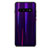 Silikon Schutzhülle Rahmen Tasche Hülle Spiegel Farbverlauf Regenbogen M02 für Samsung Galaxy S10 Violett