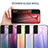 Silikon Schutzhülle Rahmen Tasche Hülle Spiegel Farbverlauf Regenbogen M02 für Samsung Galaxy S21 5G
