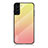 Silikon Schutzhülle Rahmen Tasche Hülle Spiegel Farbverlauf Regenbogen M02 für Samsung Galaxy S21 5G Orange