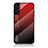 Silikon Schutzhülle Rahmen Tasche Hülle Spiegel Farbverlauf Regenbogen M02 für Samsung Galaxy S21 5G Rot