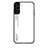 Silikon Schutzhülle Rahmen Tasche Hülle Spiegel Farbverlauf Regenbogen M02 für Samsung Galaxy S22 5G Weiß