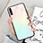 Silikon Schutzhülle Rahmen Tasche Hülle Spiegel Farbverlauf Regenbogen M03 für Huawei P30 Cyan