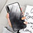 Silikon Schutzhülle Rahmen Tasche Hülle Spiegel Farbverlauf Regenbogen M03 für Huawei P30 Schwarz