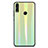 Silikon Schutzhülle Rahmen Tasche Hülle Spiegel Farbverlauf Regenbogen R01 für Huawei Honor V10 Lite Grün