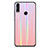 Silikon Schutzhülle Rahmen Tasche Hülle Spiegel Farbverlauf Regenbogen R01 für Huawei Honor V10 Lite Rosegold