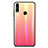 Silikon Schutzhülle Rahmen Tasche Hülle Spiegel Farbverlauf Regenbogen R01 für Huawei Honor V10 Lite Rot