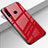 Silikon Schutzhülle Rahmen Tasche Hülle Spiegel für Huawei Enjoy 9s Rot