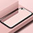 Silikon Schutzhülle Rahmen Tasche Hülle Spiegel für Oppo A3 Rosegold