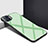 Silikon Schutzhülle Rahmen Tasche Hülle Spiegel für Oppo F17 Pro Minzgrün