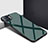 Silikon Schutzhülle Rahmen Tasche Hülle Spiegel für Oppo F17 Pro Nachtgrün