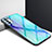 Silikon Schutzhülle Rahmen Tasche Hülle Spiegel für Oppo Find X3 Lite 5G Cyan