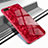 Silikon Schutzhülle Rahmen Tasche Hülle Spiegel für Oppo R17 Neo Rot