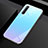Silikon Schutzhülle Rahmen Tasche Hülle Spiegel für Realme X3 SuperZoom Hellblau Petit