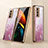 Silikon Schutzhülle Rahmen Tasche Hülle Spiegel für Samsung Galaxy Z Fold2 5G Rosa