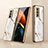 Silikon Schutzhülle Rahmen Tasche Hülle Spiegel für Samsung Galaxy Z Fold2 5G Weiß