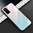 Silikon Schutzhülle Rahmen Tasche Hülle Spiegel M01 für Huawei Honor 30 Lite 5G Hellblau